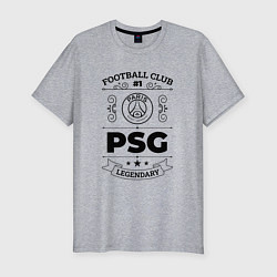 Футболка slim-fit PSG: Football Club Number 1 Legendary, цвет: меланж