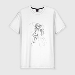 Футболка slim-fit Railgun Misaka, цвет: белый