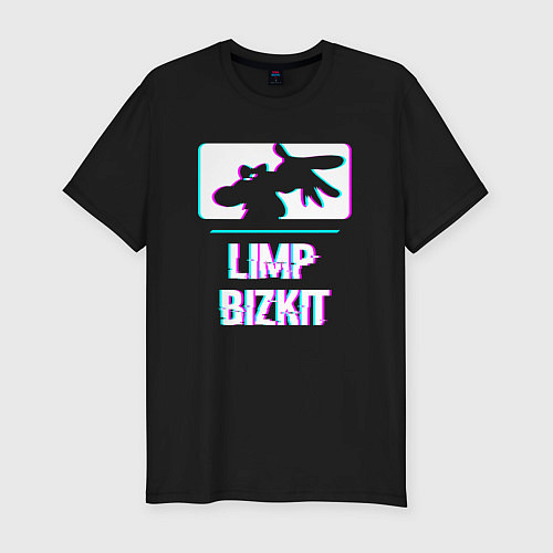 Мужская slim-футболка Limp Bizkit Glitch Rock / Черный – фото 1