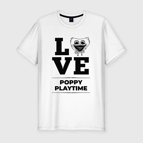 Мужская slim-футболка Poppy Playtime Love Classic / Белый – фото 1