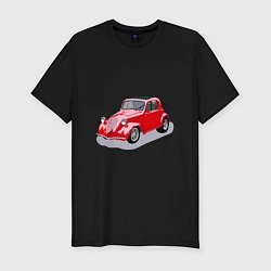 Футболка slim-fit Фиат 500 Topolino, цвет: черный