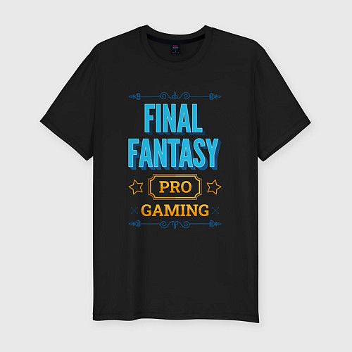 Мужская slim-футболка Игра Final Fantasy PRO Gaming / Черный – фото 1