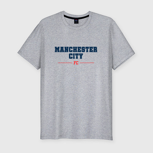 Мужская slim-футболка Manchester City FC Classic / Меланж – фото 1