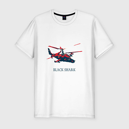 Мужская slim-футболка Black Shark / Белый – фото 1
