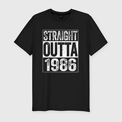 Футболка slim-fit Прямиком из 1986, цвет: черный