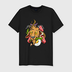 Футболка slim-fit Бяшка повар, цвет: черный