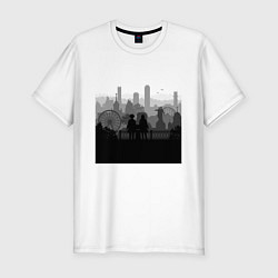 Футболка slim-fit Вид города Екатеринбурга, цвет: белый