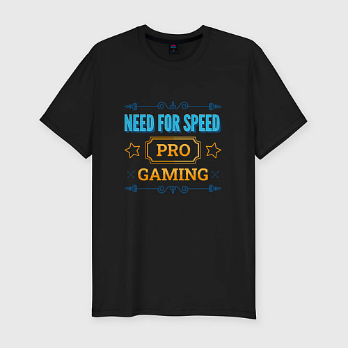 Мужская slim-футболка Игра Need for Speed PRO Gaming / Черный – фото 1