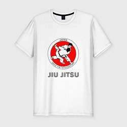 Мужская slim-футболка Jiu Jitsu: since 16 century