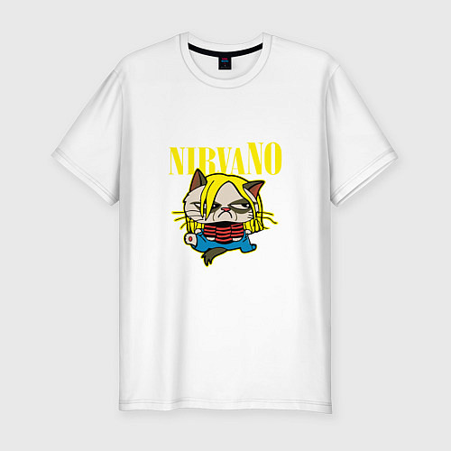 Мужская slim-футболка NirvaNO / Белый – фото 1