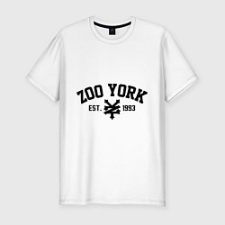 Футболка slim-fit Zoo York, цвет: белый