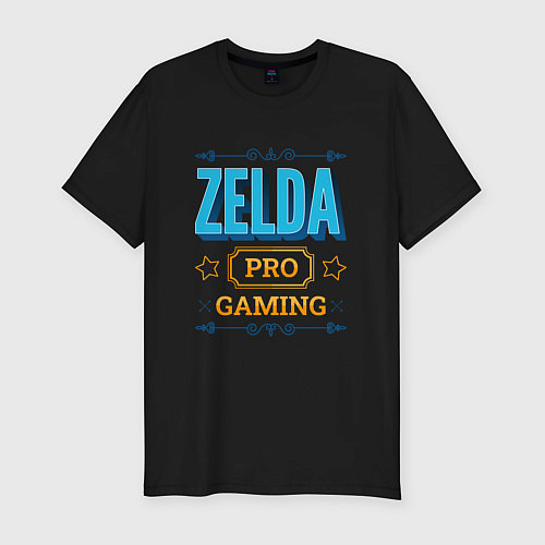 Мужская slim-футболка Игра Zelda pro gaming / Черный – фото 1