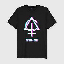 Футболка slim-fit Behemoth glitch rock, цвет: черный