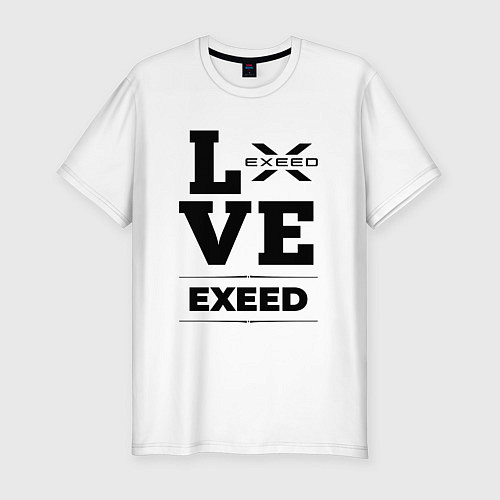 Мужская slim-футболка Exeed Love Classic / Белый – фото 1