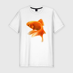 Мужская slim-футболка Китайский карась - Золотая рыбка
