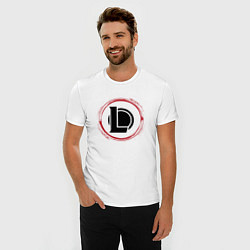 Футболка slim-fit Символ League of Legends и красная краска вокруг, цвет: белый — фото 2