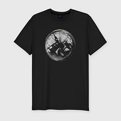 Мужская slim-футболка Бездорожье компас