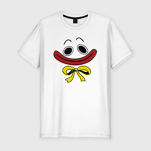 Мужская slim-футболка Мордочка Хагги Вагги / Белый – фото 1