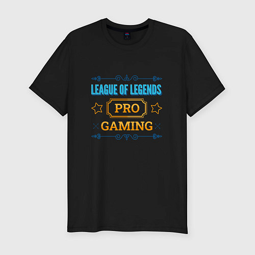 Мужская slim-футболка Игра League of Legends pro gaming / Черный – фото 1