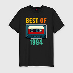 Мужская slim-футболка Лучшее из 1994 аудиокассета