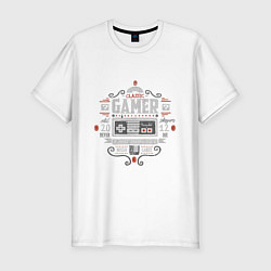 Футболка slim-fit Old classic - NES gamer, цвет: белый