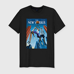 Мужская slim-футболка Обложка журнала New Yorker
