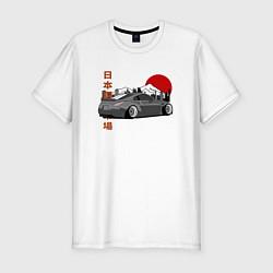 Футболка slim-fit Nissan 350Z Back View, цвет: белый