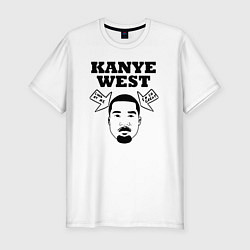 Мужская slim-футболка Kanye west - look at me - im so great