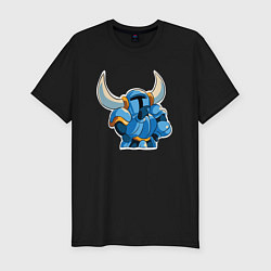 Футболка slim-fit Задумчивый рыцарь - Shovel Knight, цвет: черный