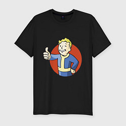 Футболка slim-fit Vault boy like, цвет: черный