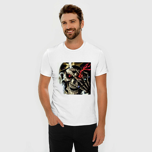 Мужская slim-футболка Маг Колдун / Белый – фото 3