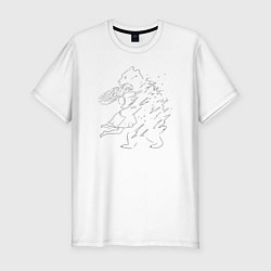 Футболка slim-fit Медвежьи объятия, цвет: белый