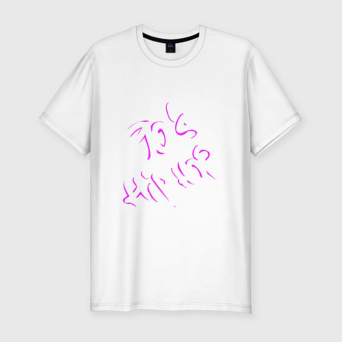 Мужская slim-футболка 90s Hip Hop / Белый – фото 1