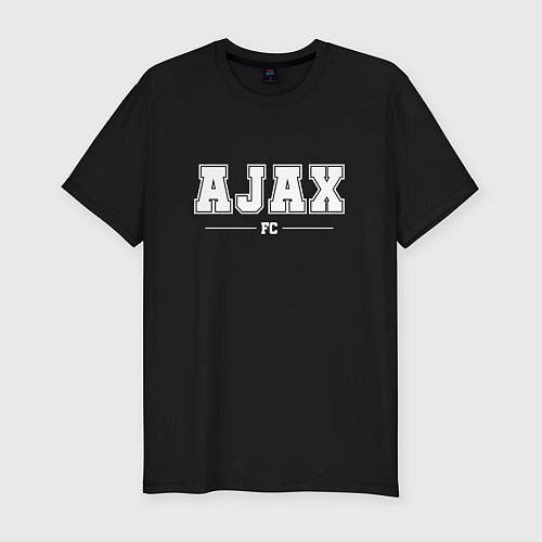 Мужская slim-футболка Ajax football club классика / Черный – фото 1