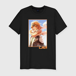 Мужская slim-футболка Радостный Лави - D Gray man