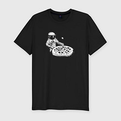 Мужская slim-футболка Space breakfast