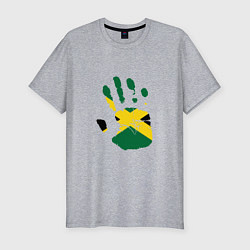 Футболка slim-fit Hand Jamaica, цвет: меланж