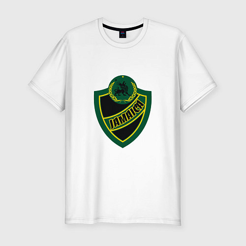 Мужская slim-футболка Jamaica Shield / Белый – фото 1