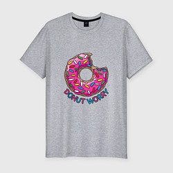 Футболка slim-fit Donut - Worry, цвет: меланж