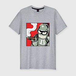Мужская slim-футболка Smoke Bender
