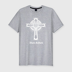 Футболка slim-fit Black sabbath крест, цвет: меланж