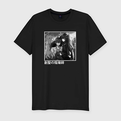 Мужская slim-футболка Бэнио и Рокуро / Черный – фото 1
