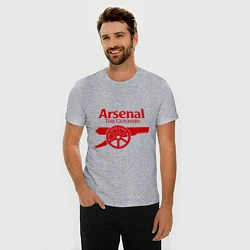 Футболка slim-fit Arsenal: The gunners, цвет: меланж — фото 2