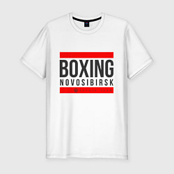 Мужская slim-футболка Novosibirsk boxing team