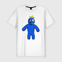 Мужская slim-футболка Синий из Роблокс