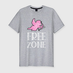 Мужская slim-футболка Cupid free zone