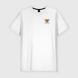 Мужская slim-футболка Лого Мугивар - One Piece