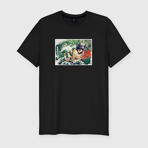 Мужская slim-футболка Рико и Рэг / Черный – фото 1