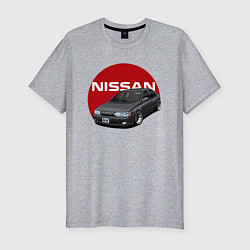 Мужская slim-футболка Nissan B-14