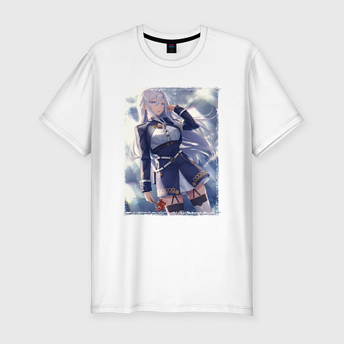 Мужская slim-футболка Vladilena Milize - 86 / Белый – фото 1